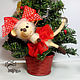Juguetes blandos: Ratón en el árbol de Navidad, en la bolsa, en el coche. Stuffed Toys. sToryToys. Интернет-магазин Ярмарка Мастеров.  Фото №2
