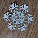 Order !Cutting for scrapbooking -Openwork snowflake with hearts - design cardboard. svetafka-handmade. Livemaster. . Scrapbooking cuttings Фото №3