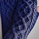 Knitted mitts 101, dark blue, half-wool. Mitts. HOBBIMANIYA (satinik). My Livemaster. Фото №5