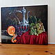 'Ruby wine ' Dutch still life oil painting 50/40. Pictures. Anji's favourite pictures (anzhela-a). My Livemaster. Фото №6