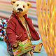 Teddy bear  - Simon (dressed in clothes and with a gift). Teddy Bears. Olga Arkhipova. My Livemaster. Фото №4