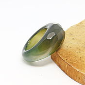 Украшения handmade. Livemaster - original item Green agate ring 20 p. Handmade.