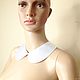 Order Collar Atlas / satin, white. ERIO SHOP. Livemaster. . Collars Фото №3