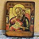 10 х 12,5 Иоан Богослов Маленькая иконка на дереве. Иконы. Svetlana (po-starinke). Ярмарка Мастеров.  Фото №5