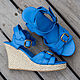 Sandals made of genuine leather Jess, Slingbacks, Denpasar,  Фото №1