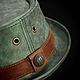 Copy of Copy of Leather pork pie hat PPH-30. Hats1. Bluggae Custom Headwear. Online shopping on My Livemaster.  Фото №2