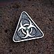 Biohazard-a sign warning of biological hazards, Brooches, St. Petersburg,  Фото №1