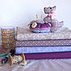 Textile dog. Interior decoration, needle box, lilac. Needle beds. Elena Gavrilova. My Livemaster. Фото №6