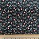 Cotton Korea dark blue in small flower, Fabric, Moscow,  Фото №1