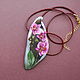 Order 'Orchid'.Pendant painted. Mila. Livemaster. . Pendants Фото №3