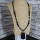 Beads with a silk brush 'Nereida', Necklace, Velikiy Novgorod,  Фото №1