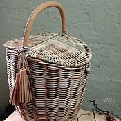 Корзины: плетеная корзинка-сумка