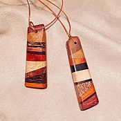 Украшения handmade. Livemaster - original item Wood pendants rainbow, pendant with wood. Handmade.