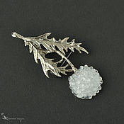 Серьги Медовые лэмпворк серебро стекло карамельный цветок