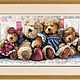 "Teddy Bears" picture. Pictures. Cross stitch and beads!. My Livemaster. Фото №6