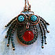 Copper wire wrapped pendant "Spider", Pendants, St. Petersburg,  Фото №1