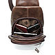 Hombres bolsa de: Bolso de los hombres de cuero marrón Roland Mod. C90-622. Men\'s bag. Natalia Kalinovskaya. Ярмарка Мастеров.  Фото №5