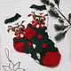 Махровые носки "Новый год". Носки. Татьяна (Christmassocks). Интернет-магазин Ярмарка Мастеров.  Фото №2