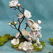 «Весенний кролик» пасхальная композиция