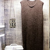 Одежда handmade. Livemaster - original item Long sundress chocolate color. Handmade.