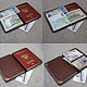 Order Case for documents or passports with the coat of arms of the USSR. Joshkin Kot. Livemaster. . Passport cover Фото №3