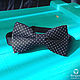Tie Knight / black bow tie in polka dot print. Ties. Respect Accessories. Online shopping on My Livemaster.  Фото №2
