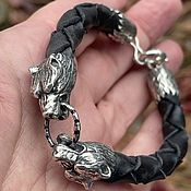 Украшения handmade. Livemaster - original item Braided Wolves Bracelet. Handmade.