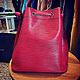 Винтаж: Винтажная сумка Louis Vuitton Petit Noe в красном цвете Epi. Сумки винтажные. Chic bags. Ярмарка Мастеров.  Фото №4