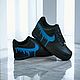 Заказать Кастомные кроссовки черные nike  AF1, унисекс, ручная роспись. O-Go-Art.Кастомизация одежды и обуви. Ярмарка Мастеров. . Кроссовки Фото №3