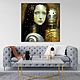 Painting Girl and Robot. Gold Silver painting fantasy art. Pictures. House of the Sun (irina-bast). Online shopping on My Livemaster.  Фото №2