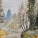 Картина масло холст Хрустальное утро (пейзаж, желтый, светло-серый). Картины. Арт-галерея Николая Омельченко. Ярмарка Мастеров.  Фото №4