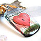 Pendientes transparentes corazón A cuadros Corazón Rojo amor Valentine, Earrings, Taganrog,  Фото №1