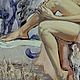 Картина масло предзаказ рыжая девушка, пантера "Осень...". Картины. Логинов Илья (loggy-art). Ярмарка Мастеров.  Фото №6