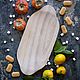 Wooden tray made of ash, color 'chalk' (white), Trays, Moscow,  Фото №1