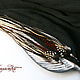 Black and chocolate feather earrings. Earrings. Feather earrings Magic Temptation. Online shopping on My Livemaster.  Фото №2