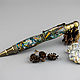 Ballpoint pen Skull and Bones with alder cones in graphite resin. Handle. KullikovCraft. My Livemaster. Фото №4