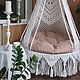 Подвесное кресло-шатёр. Кресла. Оксана Макраме узелочки (macrame-uzelochki). Ярмарка Мастеров.  Фото №8