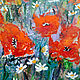 Oil painting 'Poppy field'. Pictures. Lana Zaitceva. My Livemaster. Фото №5