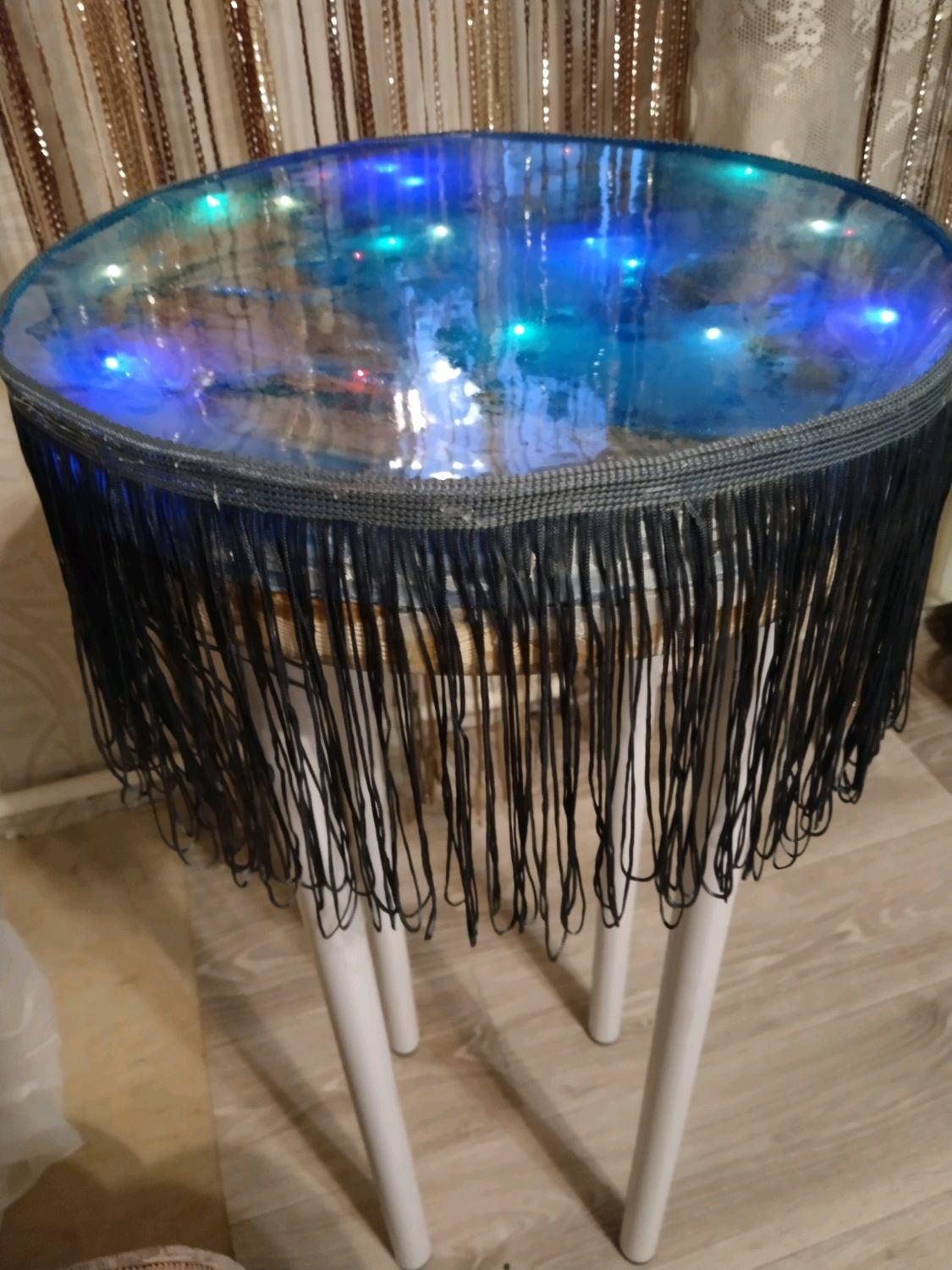 Эпоксидный стол с подсветкой