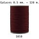 Нить для кожи круглая вощеная, полистер Galaces 050 толщина 0.5 mm, Нитки, Белгород,  Фото №1