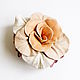 Brooch Flower Rose Salmon Creamy Salmon Peach Pink. Brooches. De-Si-Re. Online shopping on My Livemaster.  Фото №2