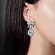 Серьги «Орхидеи». Серьги классические. Silver Moda. Интернет-магазин Ярмарка Мастеров.  Фото №2