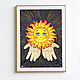 Картина "Солнце на ладонях", Иллюстрации, Нижневартовск,  Фото №1