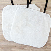 Сувениры и подарки handmade. Livemaster - original item Car seats made of sheep skins, 2 pcs, white (No. №303). Handmade.