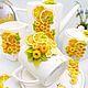 Чайный набор-сервиз из 5 предметов "Лимонное настроение". Наборы посуды. Flowerdecor337. Ярмарка Мастеров.  Фото №5