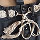 Knitted belt with tassels. Belt. Ekostil. My Livemaster. Фото №5