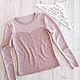 Order Lilac lace blouse, spring longsleeve with lace. Lara (EnigmaStyle). Livemaster. . Longslives Фото №3