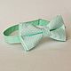 Tie Care / light green bow tie in polka dot. Ties. Respect Accessories. Online shopping on My Livemaster.  Фото №2