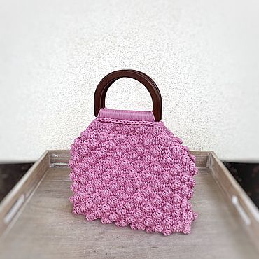 Сумки ручной работы. Ярмарка Мастеров - ручная работа Сумка вязаная Зефирка. Handmade.