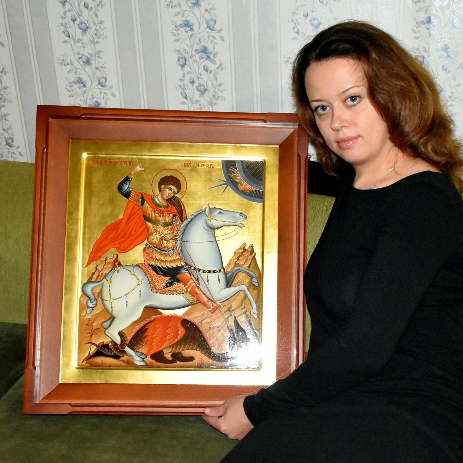 Я с иконой св.Георгия Победоносца . 